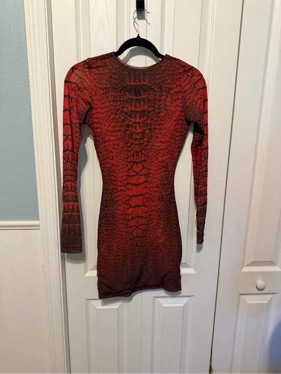 Ramona Larue Dresses & Skirts - Ramona LaRue by Arianne Red & Black Snake-Print Dress